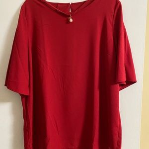 Beautiful simple RED blouse